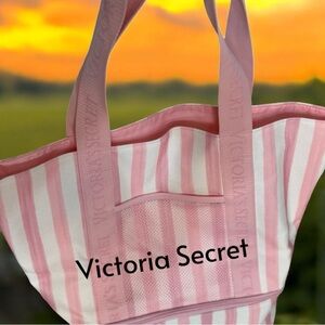 Victoria's Secret Pink and White Tote